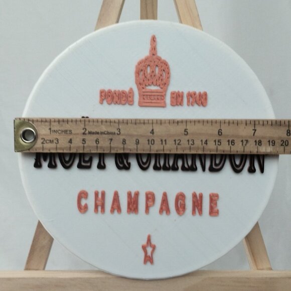 3D Printed Moet & Chandon Champagne RGB LED Sign With Remote & app Control Bar - Picture 5 of 10